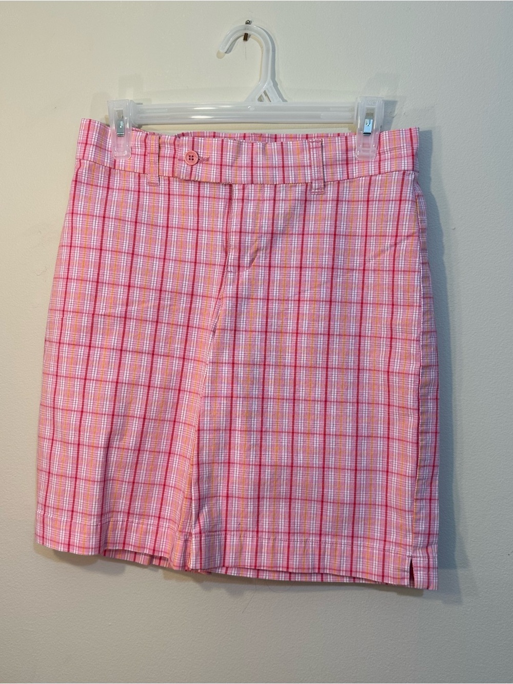 Mountain Lake Pink Plaid Shorts Low Rise Y2K Preppy 2000’s Women’s Petite size 4